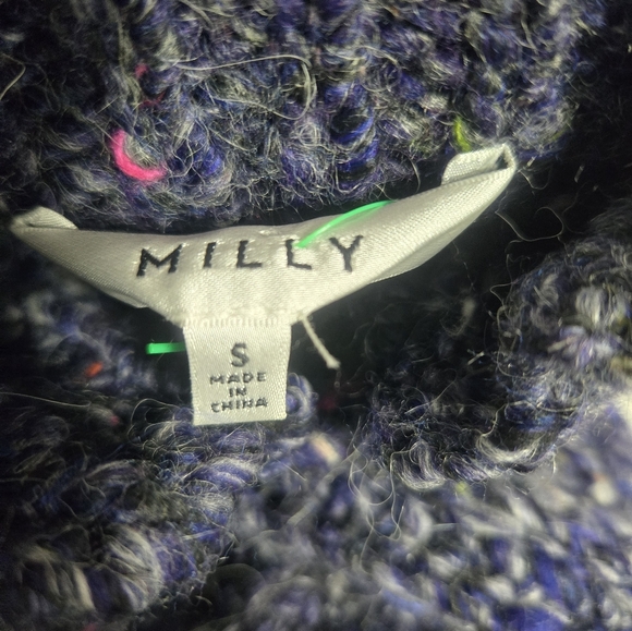 Milly Women's Small Ombré Wool-Blend Sweater Tunic Top Sleeveless - Picture 5 of 8